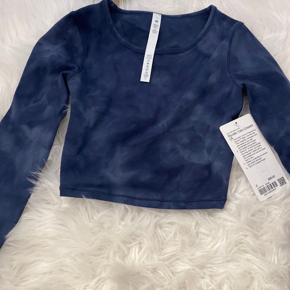 Lululemon Wunder Train cropped LS